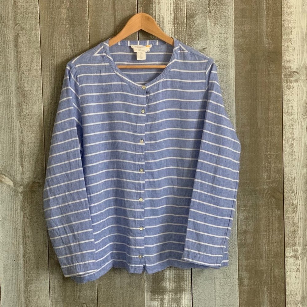 {C&C California} 100% Linen button up blouse